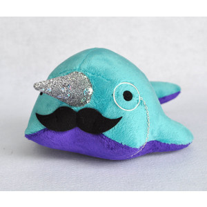 Narwhal With Mustache And Monocle Narwhal Plush With Mustache And