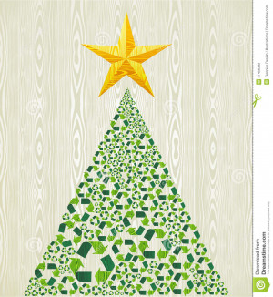 Christmas Recycle Pine Tree