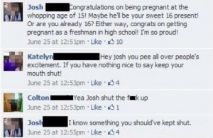 Funny Facebook Status Pregnancy Test Quote