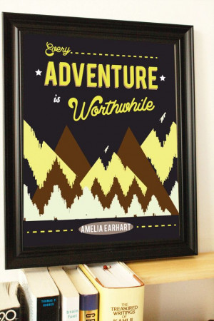 Retro Adventure Quote Inspirational Quote Typography by NamedByArt, $ ...