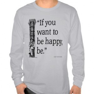 Leo Tolstoy Quote - Happiness - Quotes Shirts