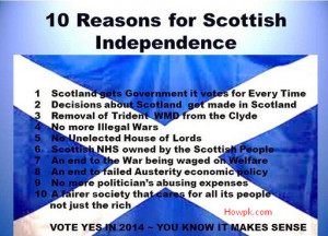 Scottish independence referendum – Scotland Want Freedom [howpk.com]
