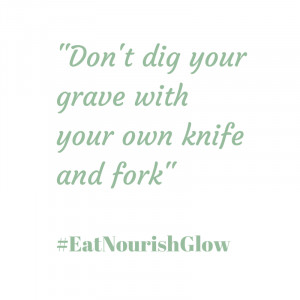 Don’t dig your grave with your own knife and fork