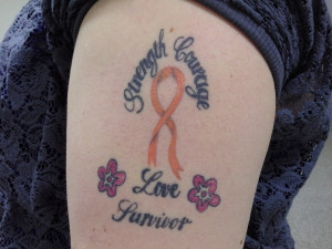 this tattoo means a second chance in life because I had leukemia as a ...