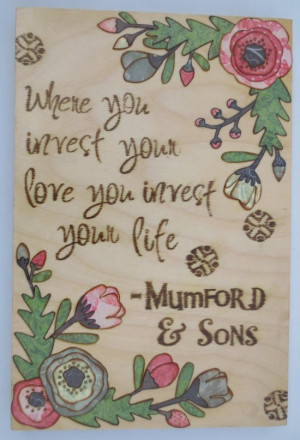 Mumford and Sons quote Awake My Soul // 