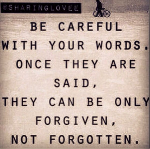 Forgiven not forgotten #quote