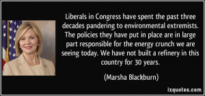 Liberals in Congress have spent the past three decades pandering to ...