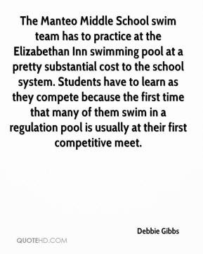 School swim team has to practice at the Elizabethan Inn swimming ...