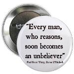 Holbach Atheist Quote Button