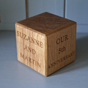 5th Year Anniversary. Engraving Quotes Unique Gifts For Him Her. View ...