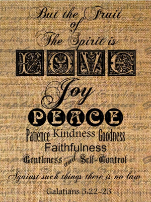 The Fruit of the Spirit Bible Quote Galatians 5 by Graphique