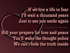 Resistance Muse Song Lyric Quote...