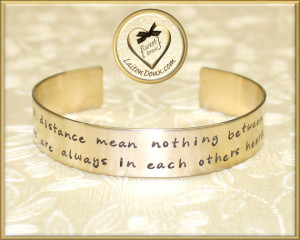 Sister Gift - Time and distance mean nothing between sisters... Custom ...