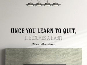 Vince Lombardi quote motivational typography wall decal office home ...