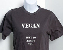Vegan T-shirt 100% Certified Organi c Cotton Tshirt - VEGAN Just To ...