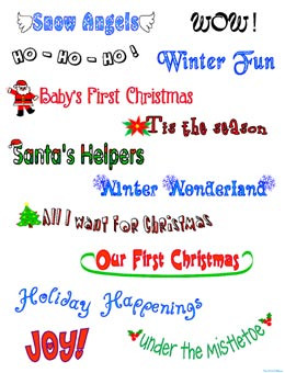 Christmas Sayings And...