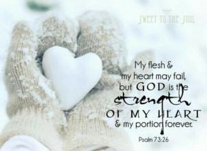 The strength of my heart--Psalm 73:26