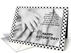 For Daughter card: for Adopted Daughter on Gotcha Day or Adoption ...