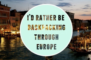 backpack europe via the wonder list