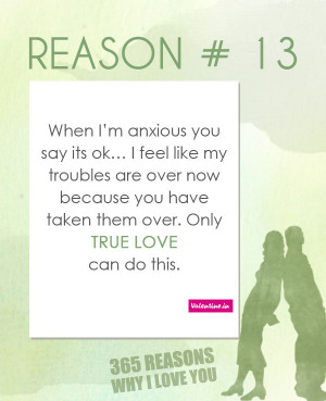 Reasons Why I Love You Quotes