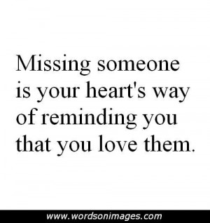 Missing Someone You Love Quotes