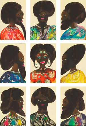 by Chris Ofili's Afro-Muses - Afri-love Christopher Ofili, Chris Ofili ...