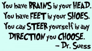 in your head you have feet in your shoes you can steer yourself in any ...