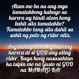 God Bless Quotes Tagalog ~ Tagalog Inspirational Quotes, GOD, Pain ...