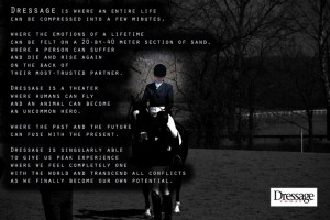 don't ride dressage, but this is such a beautiful quote