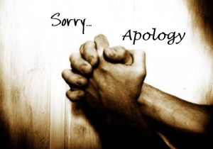 Apology and Sorry sms