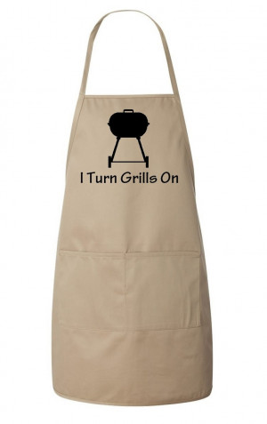 ... Turn Grills On Men's Apron Funny Father's Day by meandmy3boys, $22.50