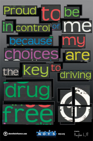 free proud to be in control of me above the influence SAMHSA poster