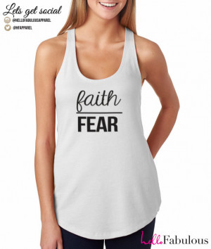 Faith over Fear Workout Tank Top. Sweating for the Wedding Tank. Woman ...