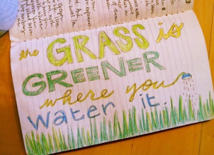 Grass Is Greener Where You Water It