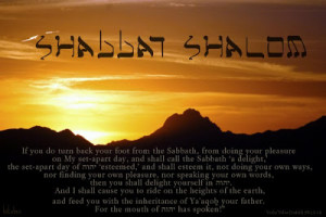 If you do turn back your foot from the Sabbath,