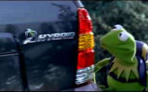 2007 Ford Escape Hybrid and Kermit the Frog