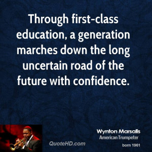 Through first-class education, a generation marches down the long ...