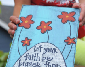 Let your faith be bigger than your fear handmade card ...