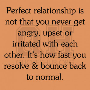 ... with each other. it's how fast you resolve & bounce back to normal