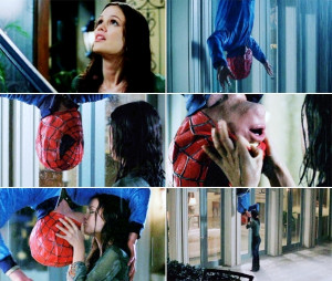 Summer and Seth Spiderman kiss picspam