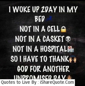 woke up 2 day in my bed not in a cell….
