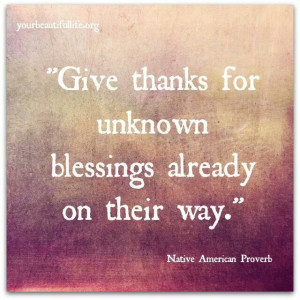 My blessings are many, and so many more to come...