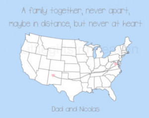 ... us map print maybe in distance never at heart long distance map blue