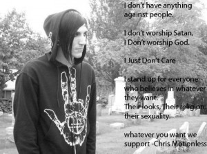 lead vocalist for Motionless in White, has many famous live-by quotes ...