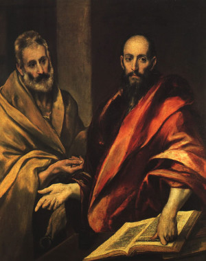 El Greco, Apostles Peter and Paul, 1587-92, oil on canvas, The ...