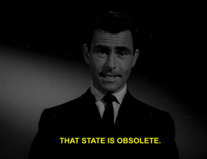 1k quote rod serling The Twilight Zone narration the obsolete man ...