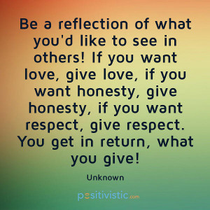 quote on love, honesty, respect: quote reflection love honesty respect ...