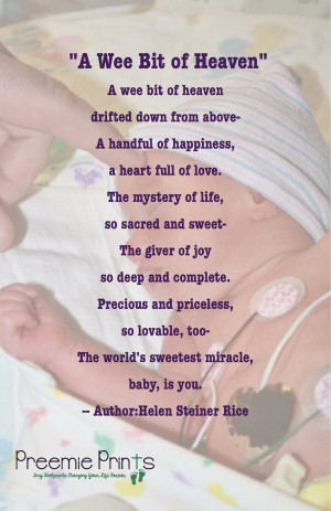 Dear NICU Nurse & A Beautiful Baby Poem!