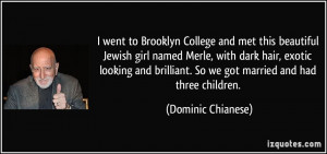 went to Brooklyn College and met this beautiful Jewish girl named ...