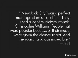 New Jack City' was a perfect marriage of music and film. They used a ...